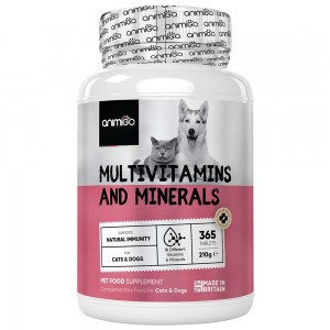 Multivitaminer og mineraler hund kat, 365 tabletter l Fodertilskud og