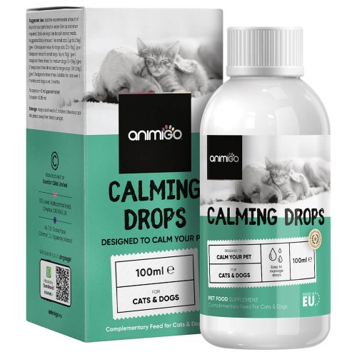 Køb Calming Drops Beroligende dråber til hund og kat